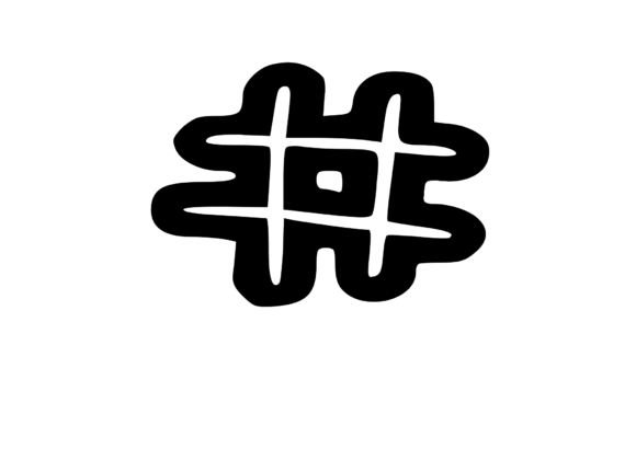 Bold Outlined Comic Mono Symbol Hashtag Review