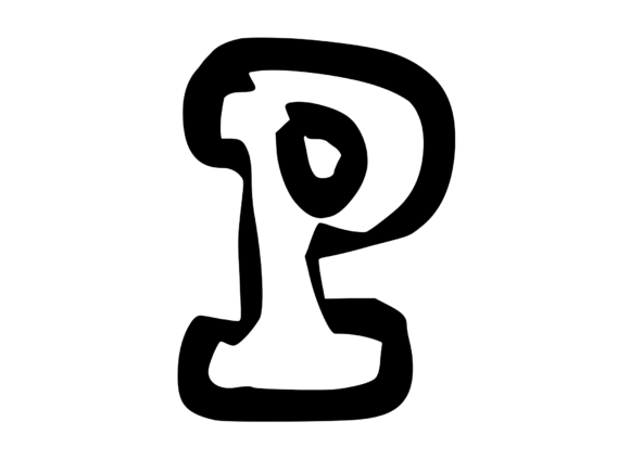 Bold Punk Hand Drawn Mono Letter P: A Designer's Review