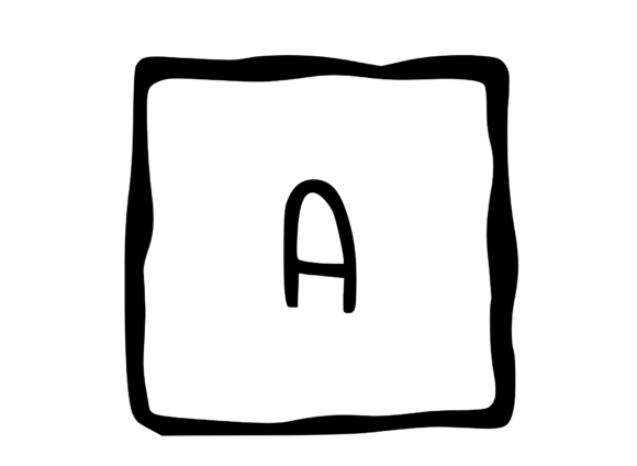 Hand Drawn Outlined Frame with Mono a: A Designer's First Take