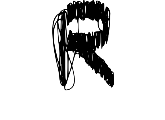 Quickly Scribbled Rough Mono R